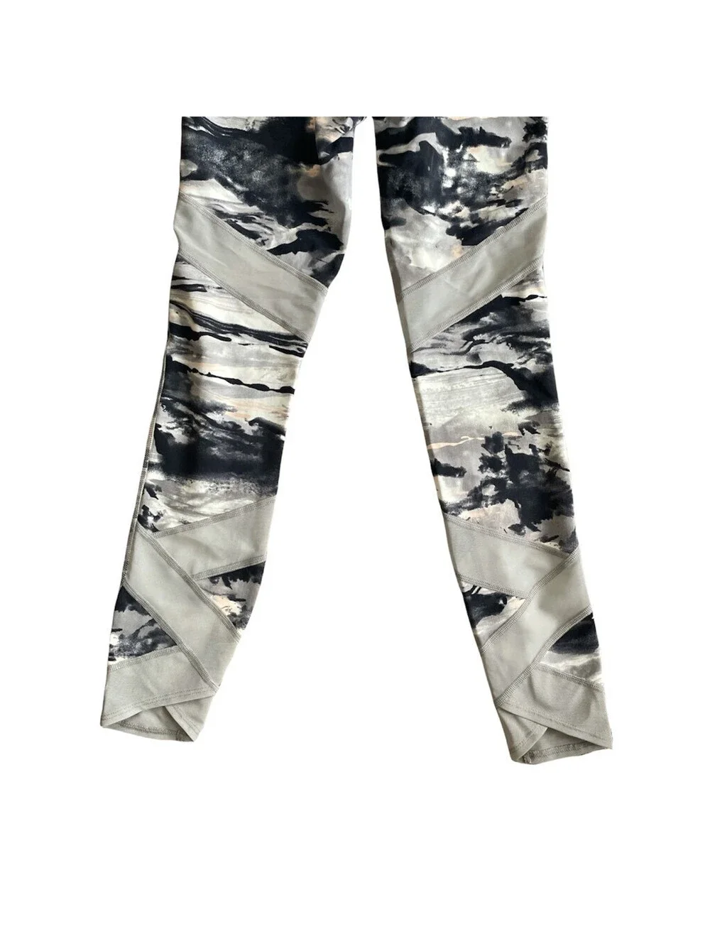 New Balance Womens Evolve 7/8 Leggings Black Camouflage High Rise Stretch XS New